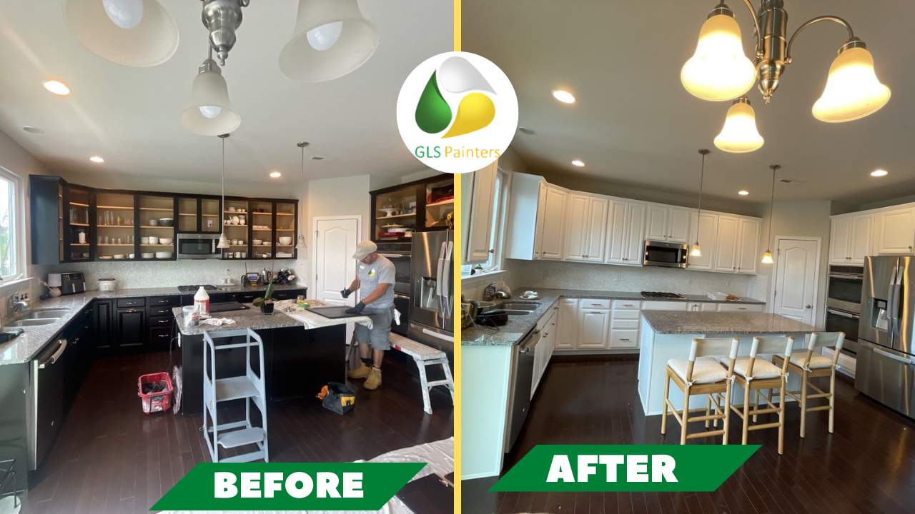 Kitchen Cabinet Painting by GLSpainters