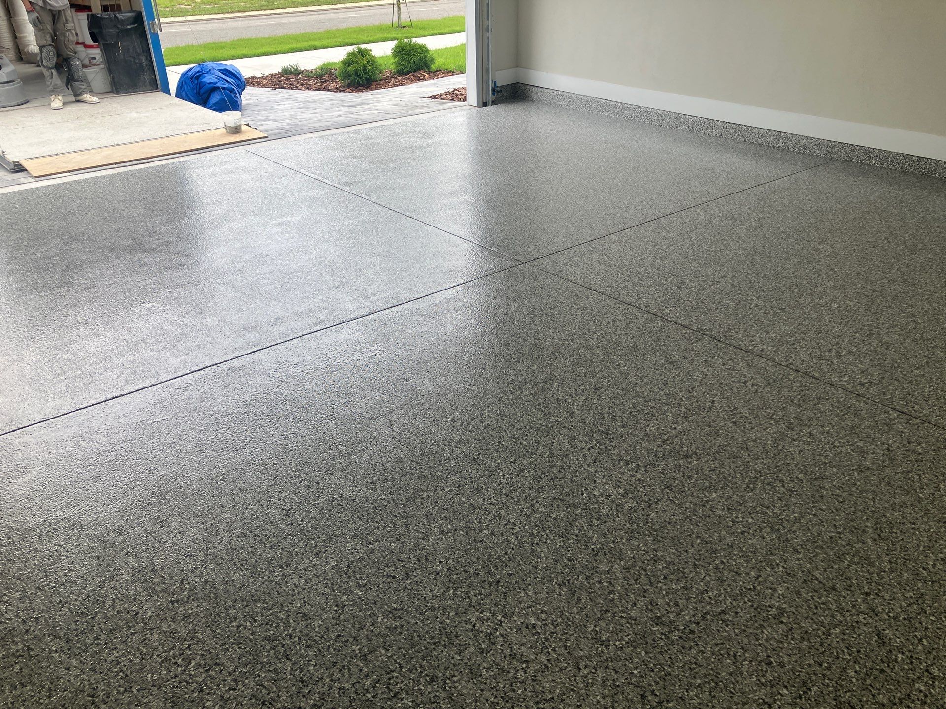 Garage Project in Slate Stone by Cross Creek Concrete Coatings