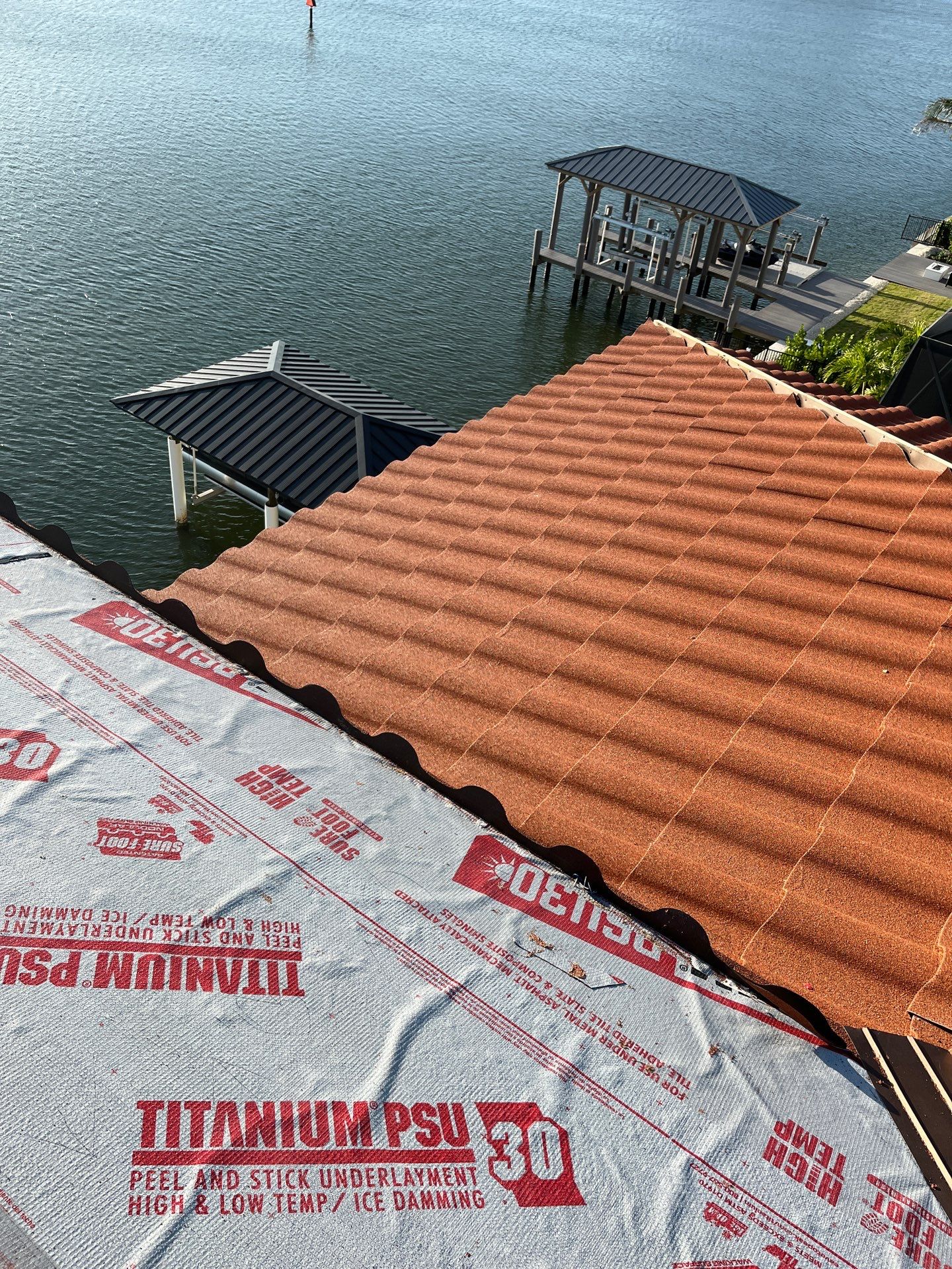 Decra Stone-Coated Metal Roof Installation for Bonita Springs Estate by cordova home services