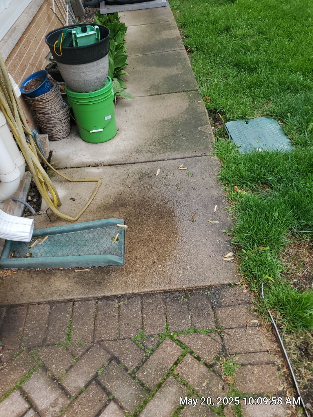 Brick paver cleaning  by Northern Power Washing LLC.
