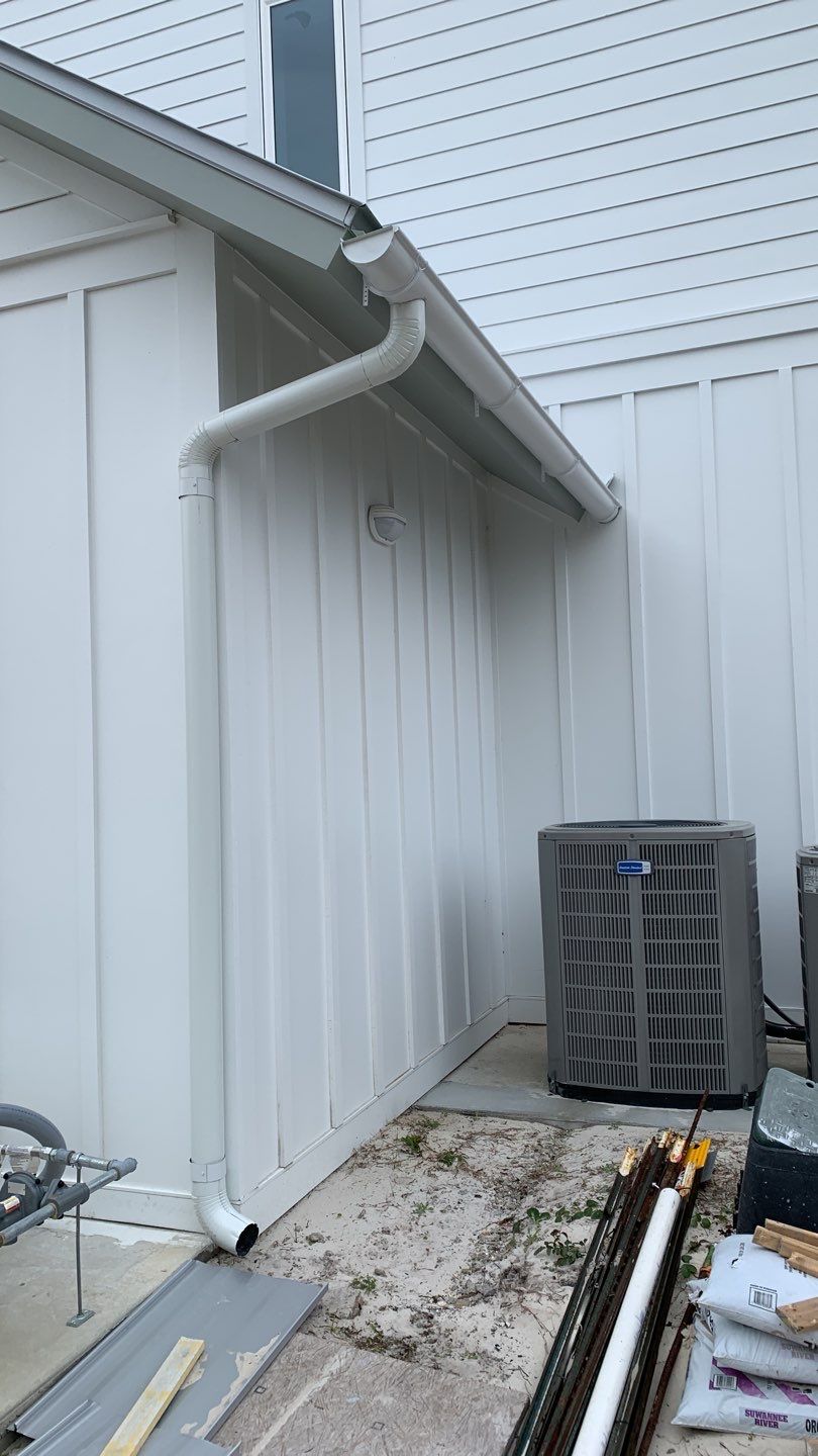 Gutter Installation Using 6 Inch Seamless Aluminum Gutters by Gutter Professors