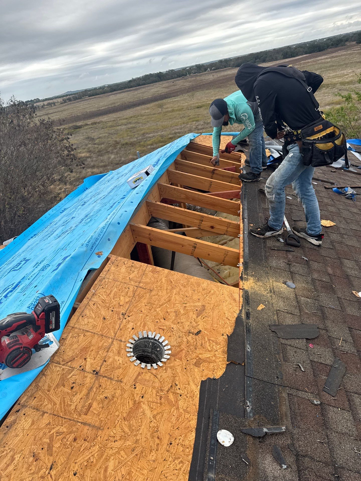 Residential Roof Replacement using 24 GA Standing Seam by Action Exteriors Austin