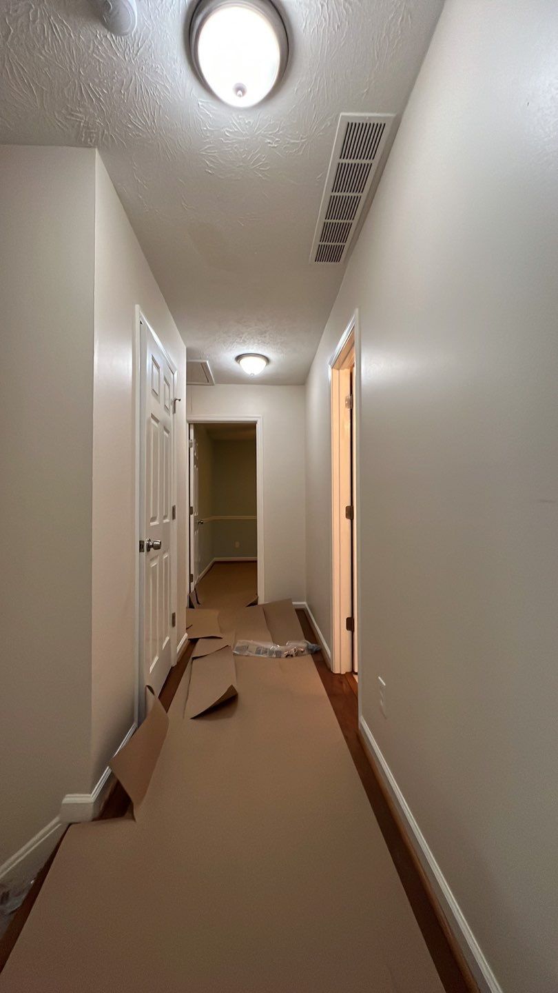 Dark Hardwood Floor Installation and Interior Painting in Marietta by Swift Home Renovations