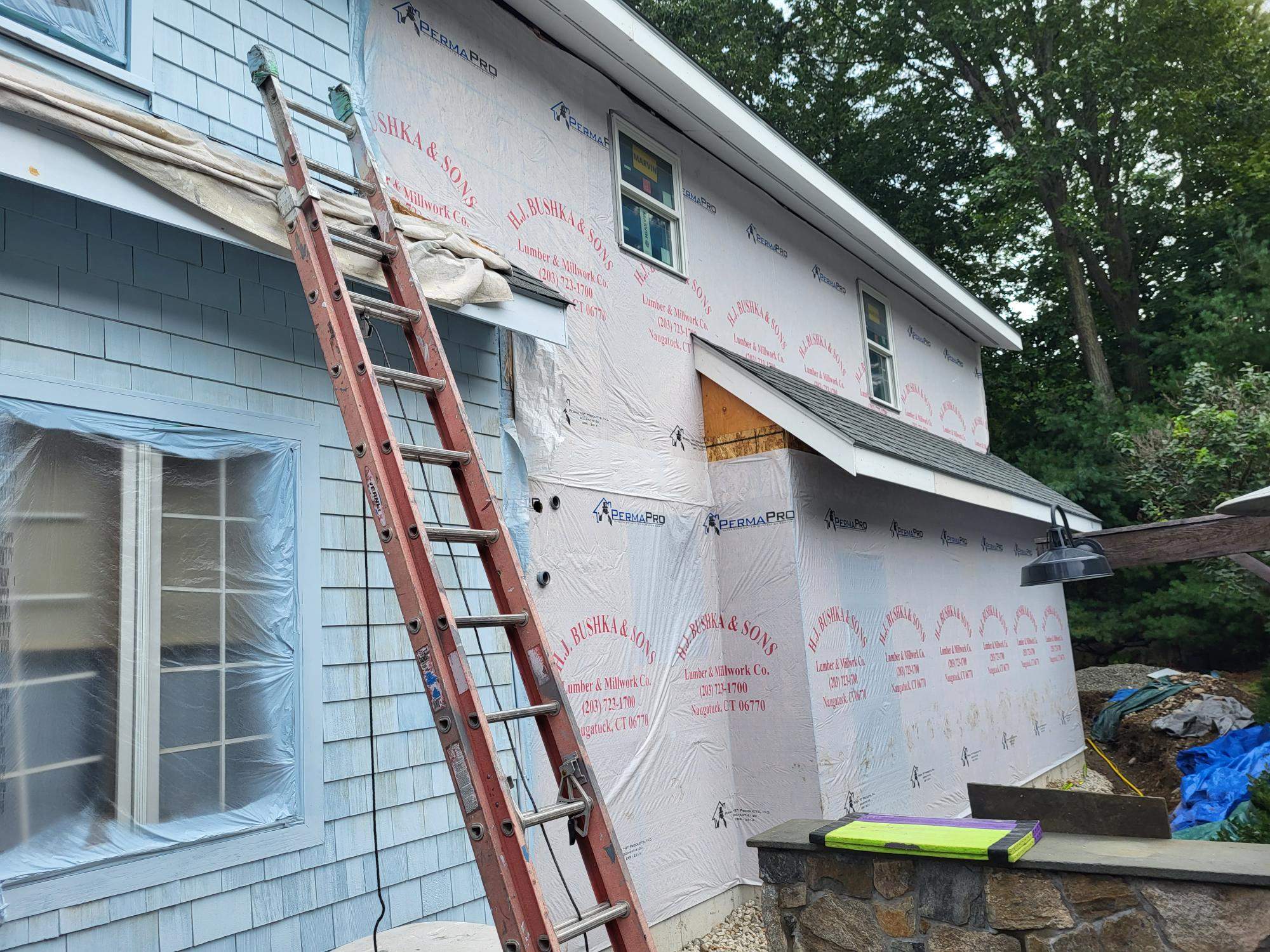 Siding Installation using Wood Shake by A Plus Exterior