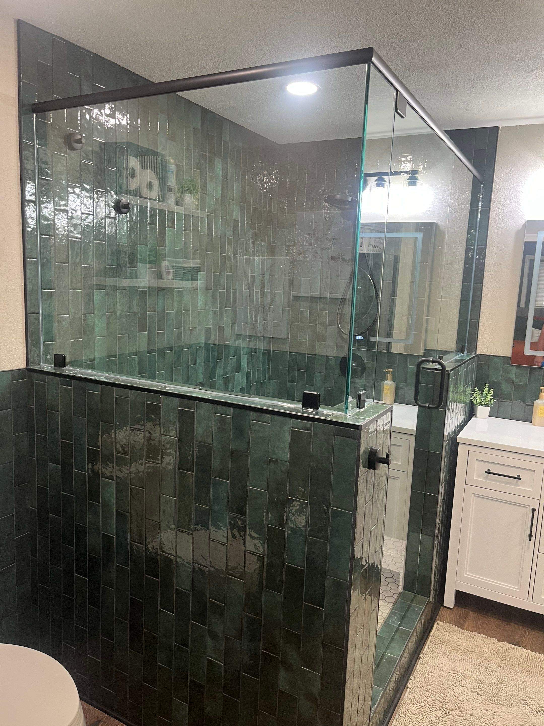 Shower Pictures by Custom Glass Service