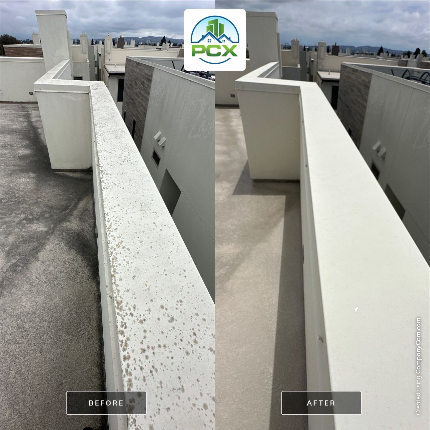 Rooftop lounge and house wash Newport Beach, CA by Property Cleaning Experts, LLC