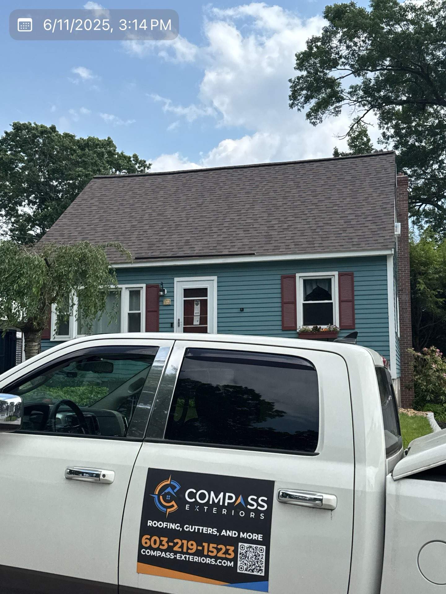 Roof Replacement in Manchester, NH | Owens Corning Teak Shingles & Structural Decking Repairs by Compass exteriors
