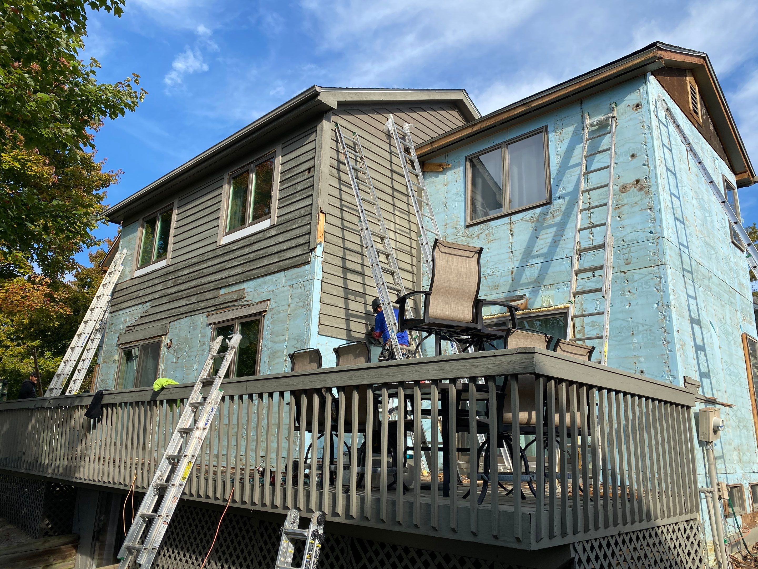 Siding Installation using James Hardie Fiber Cement Lap Siding by Best Exteriors Inc