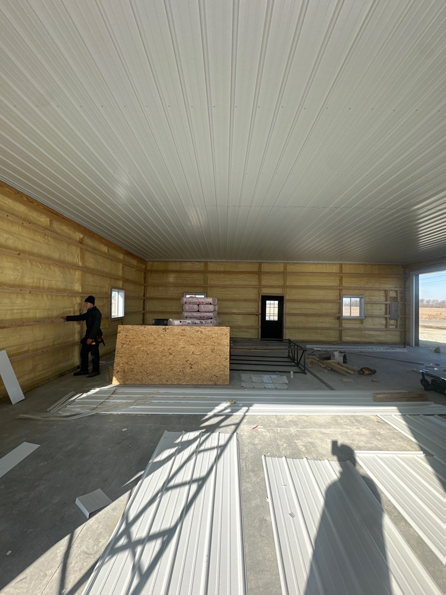 40'x40'x12' Garage by The Barn Builders 