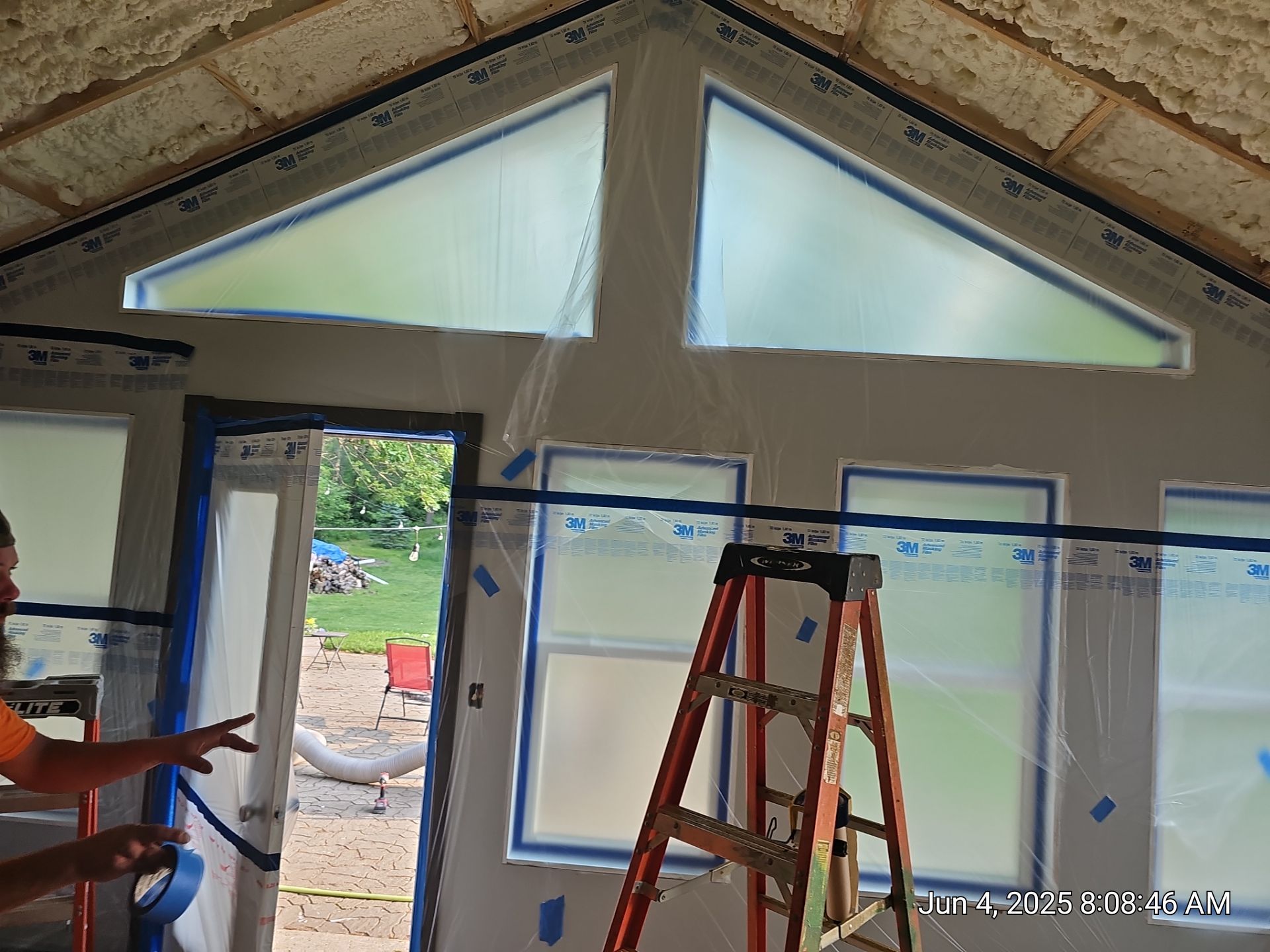 Removing a bad foam install by a national company by M.Y INSULATION LLC