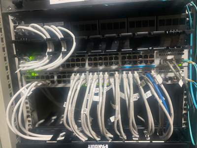 Structured cabling installation by CimaSolutions