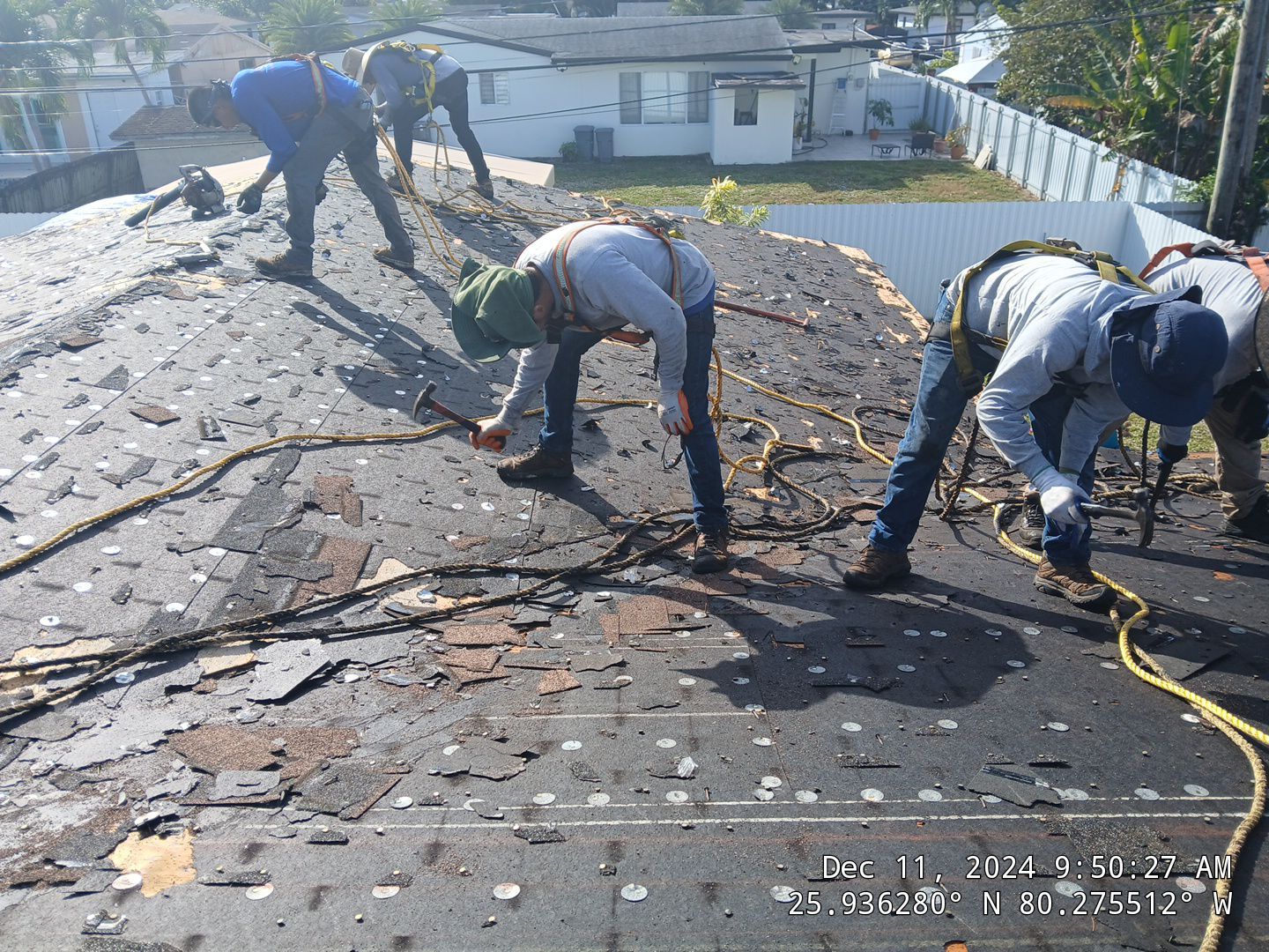 RESIDENTAL METAL REROOF 24 GUAGE DOVE GRAY 1-1/2" MECHANICAL SEAM METAL POLYGLASS POLYSTICK XFR by Earl W. Johnston Roofing 