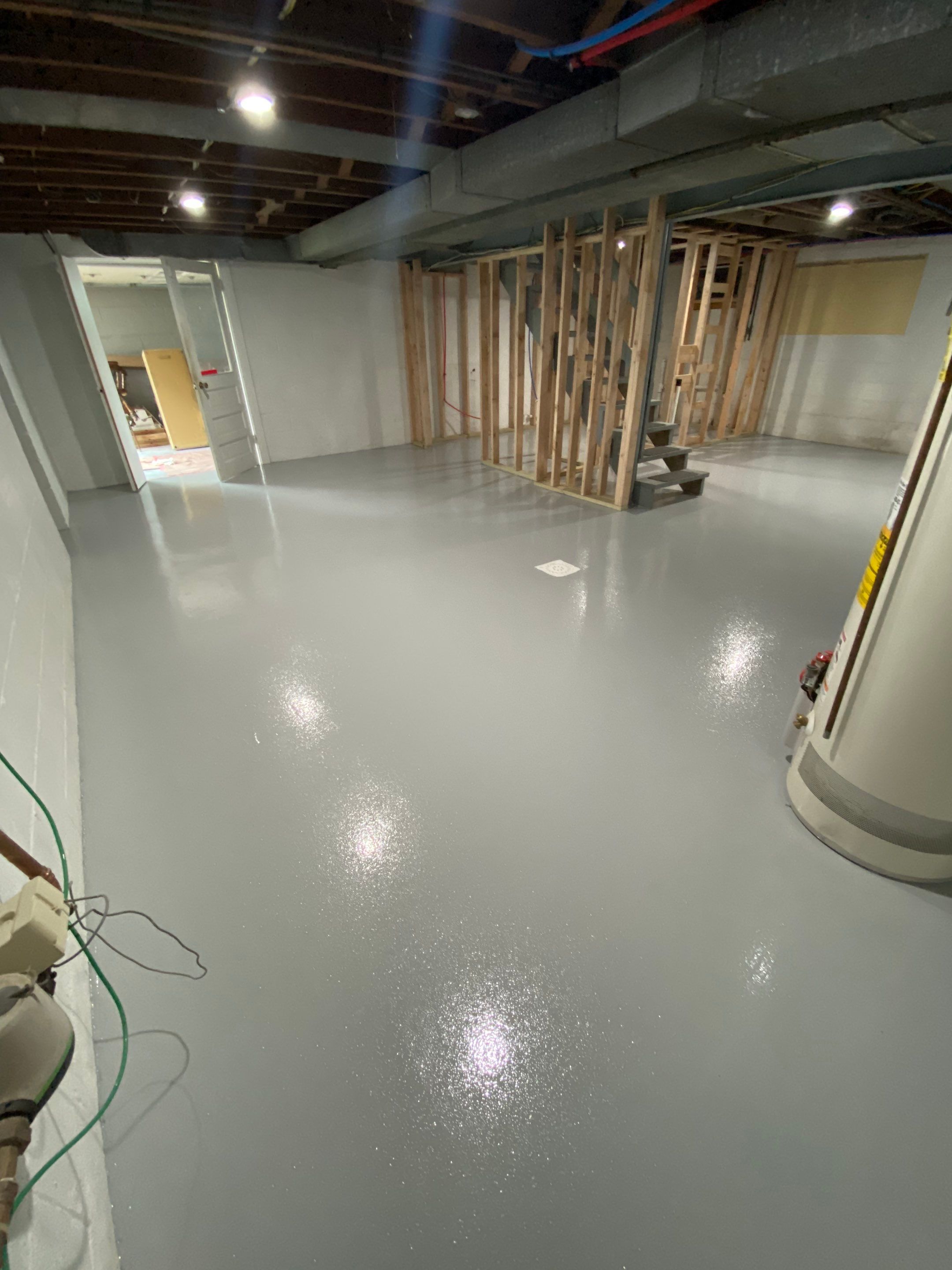 Basement + Garage Project in Pittsburgh by Floors in a Day, Inc