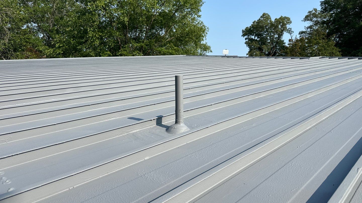 Commercial Roof using GACO Flex Silicone and Metal Acrylic by ExteriorPros