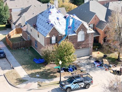 Residential Roof Replacement using GAF HDZ - Weathered Wood