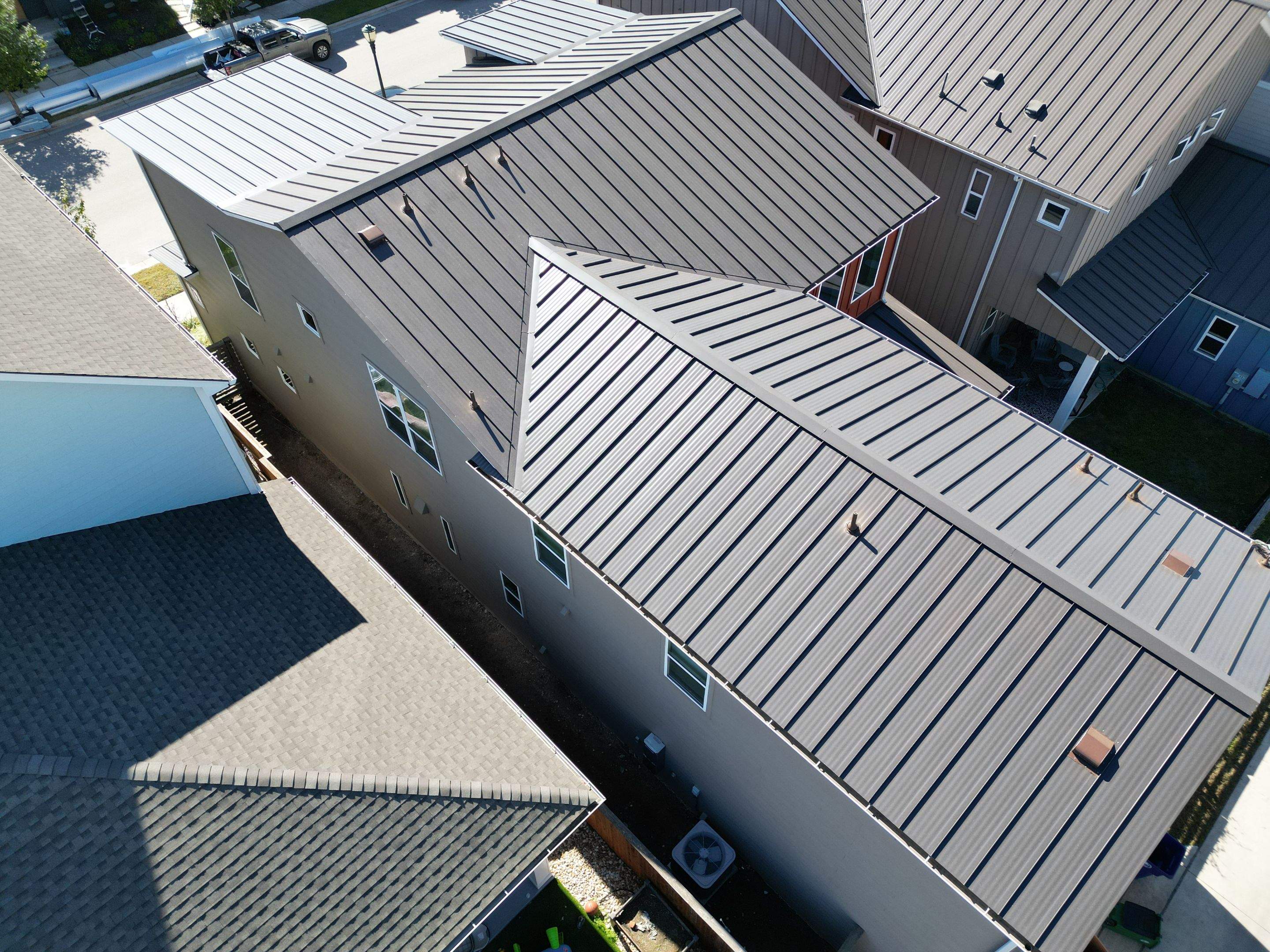 Dark Bronze Standing Seam Metal Roof by RoofsOnly.com