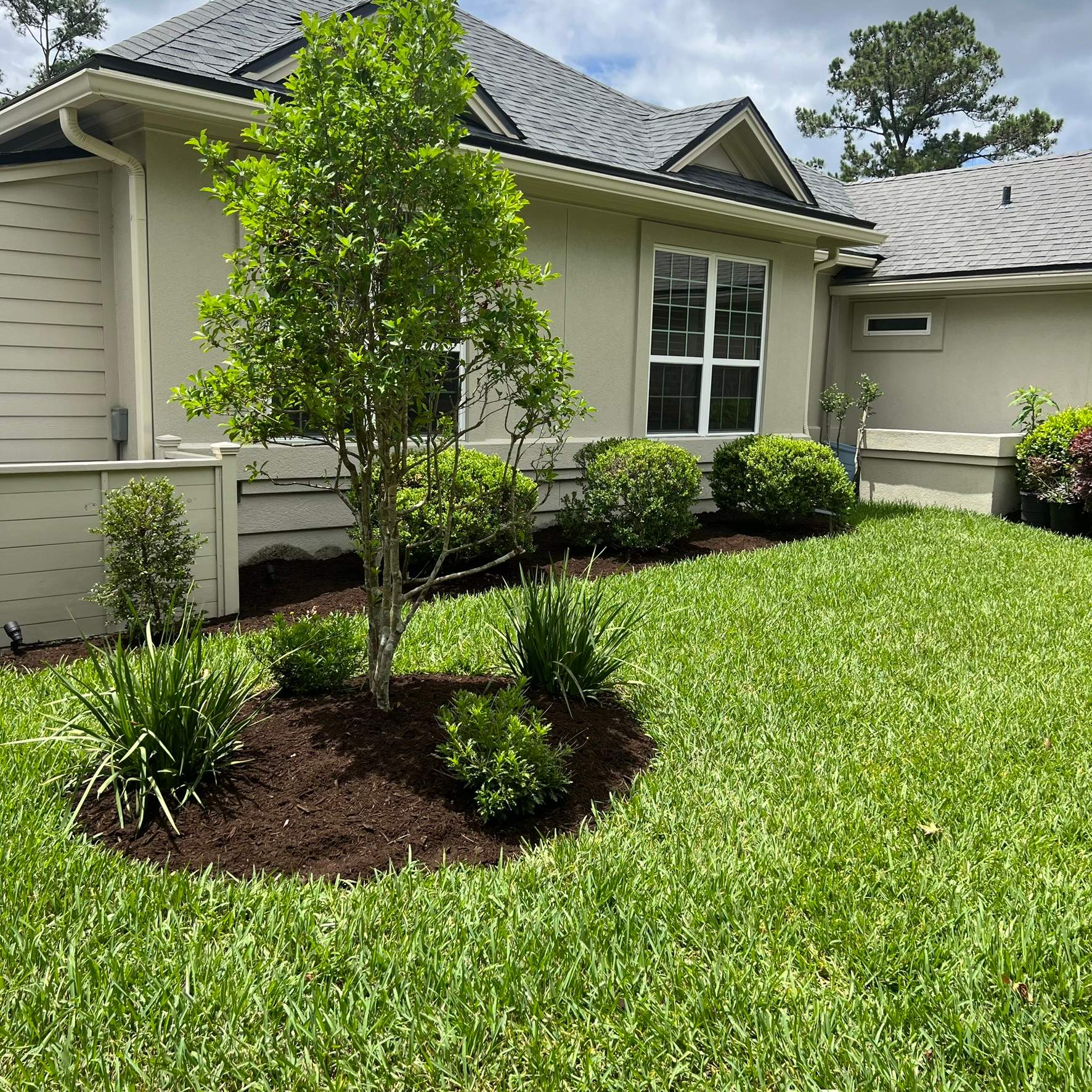 Plant & Mulch Installation | Deerwood Country Club by ProGreen Services