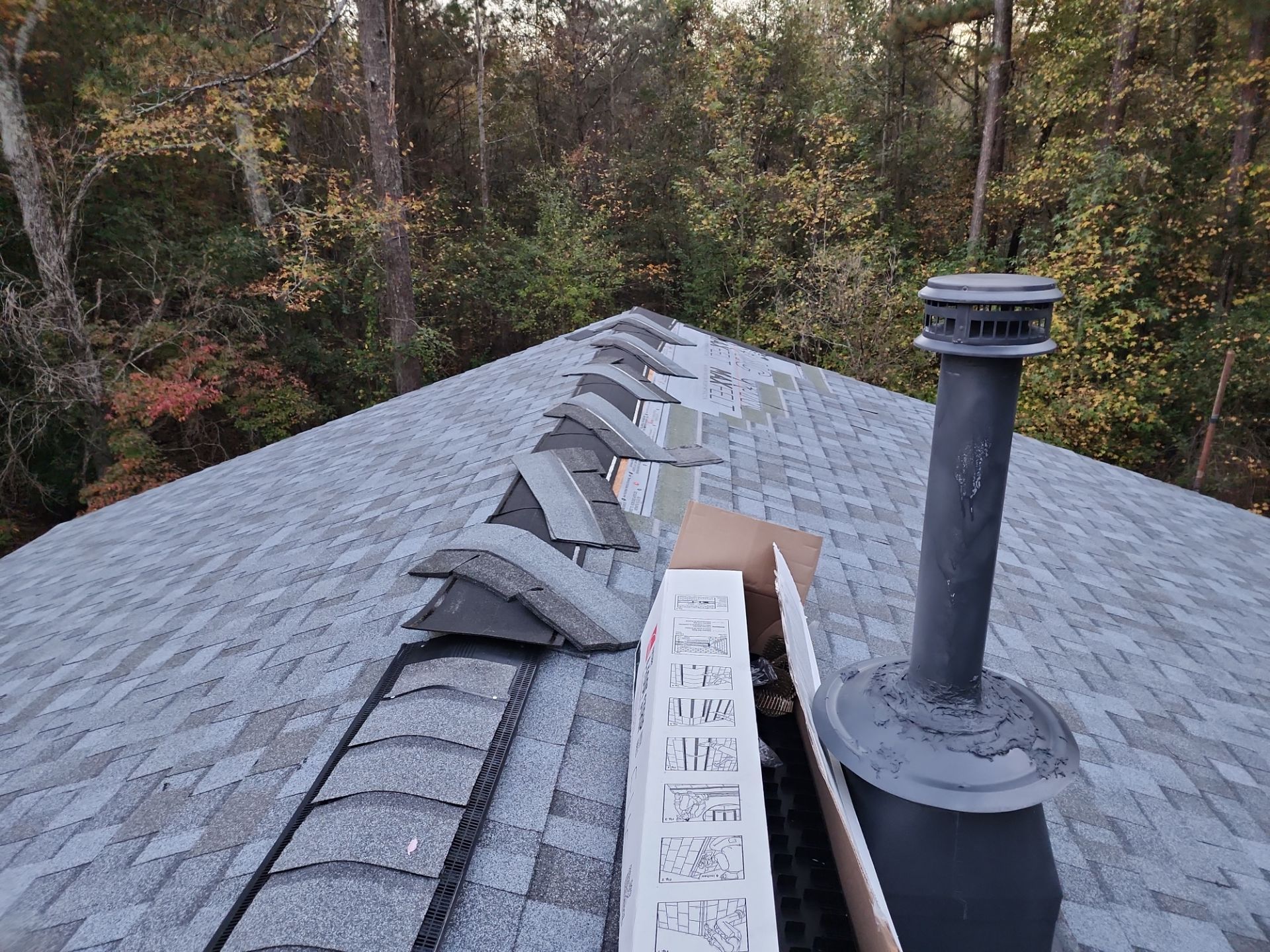 Residential Roof Replacement using Owens Corning Quary Gray by Inspector Roofing and Restoration