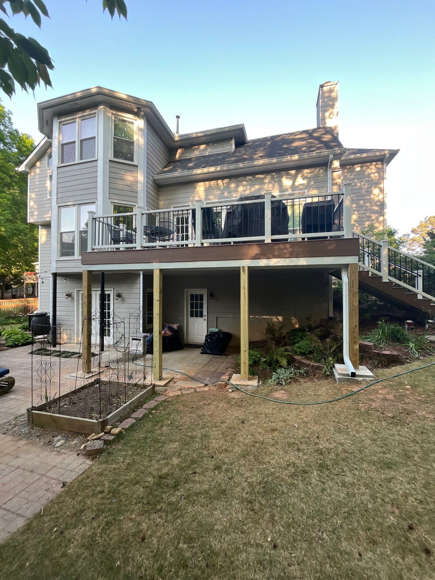 Trex Deck Build and Under Deck Install in Peachtree Corners, GA by Nelson Exteriors 