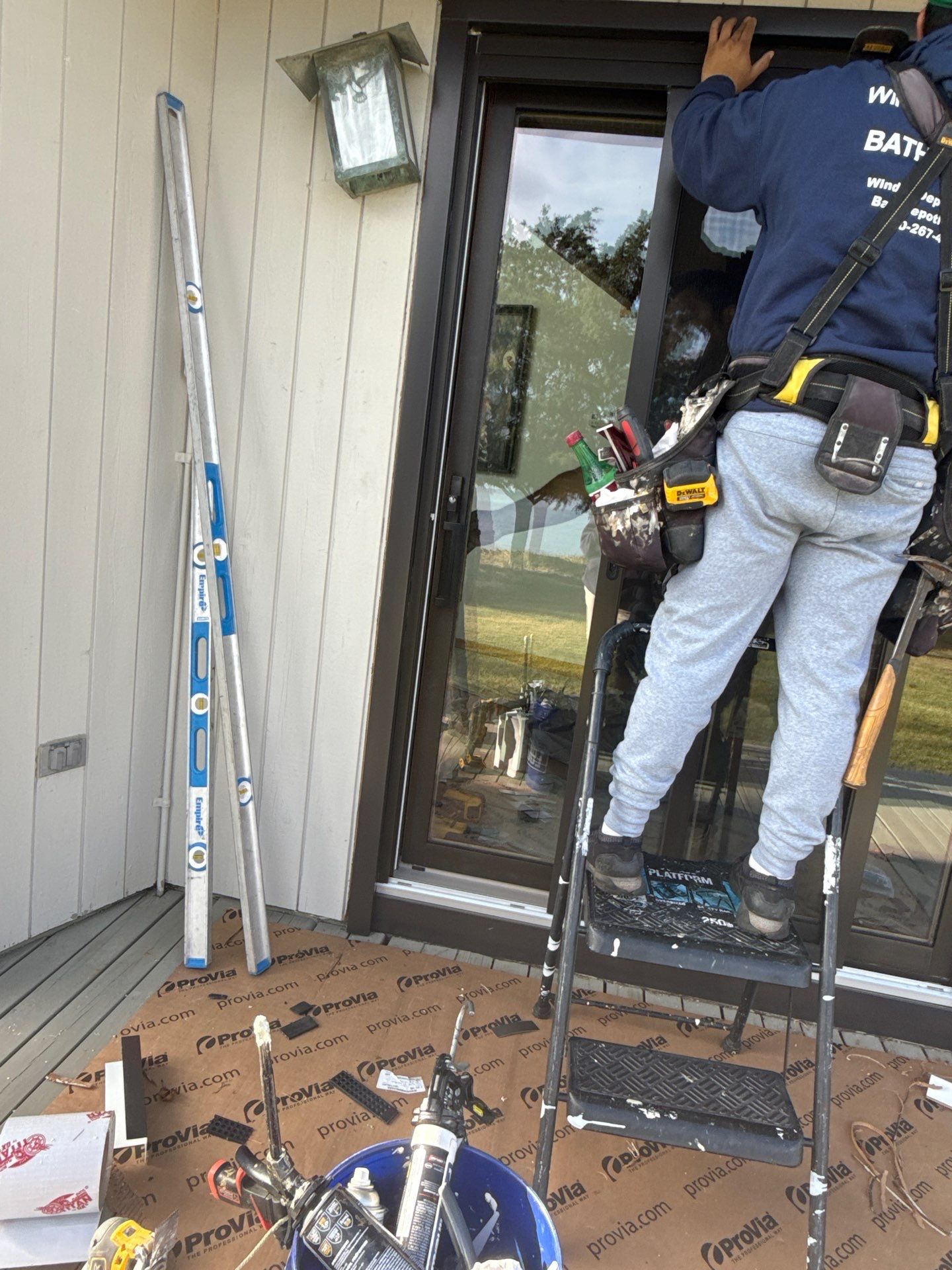 Sliding glass door replacement by Window Depot of Annapolis