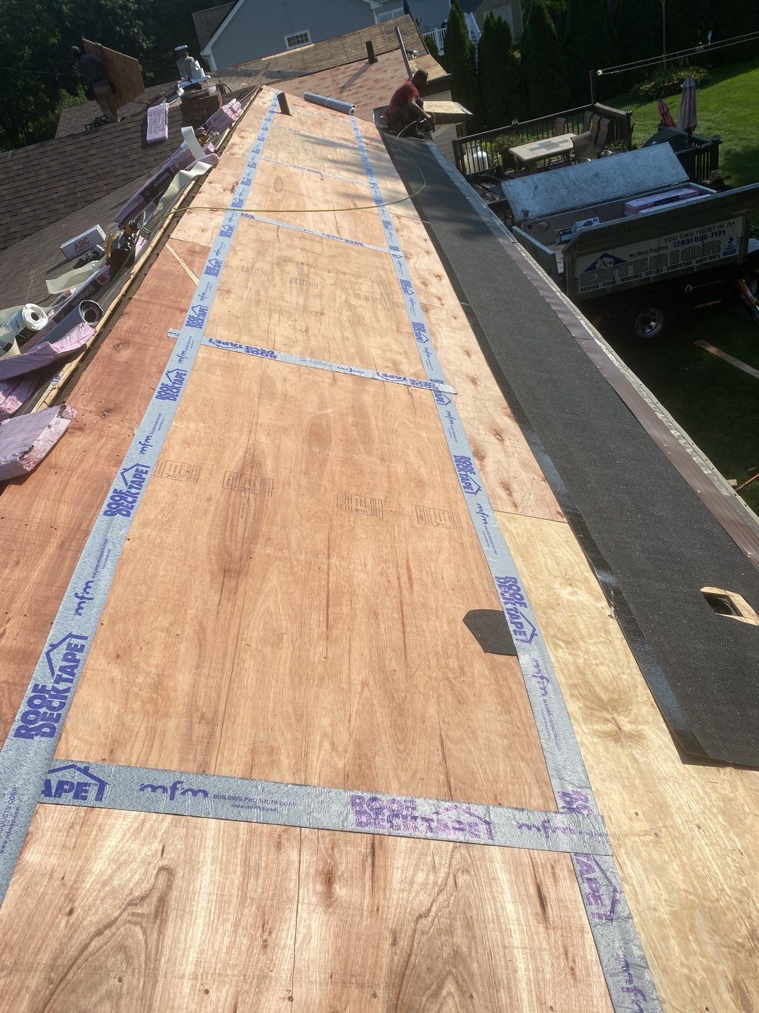 Residential Roofing Installation using Owens Corning Duration Brownwood by A Plus Exterior