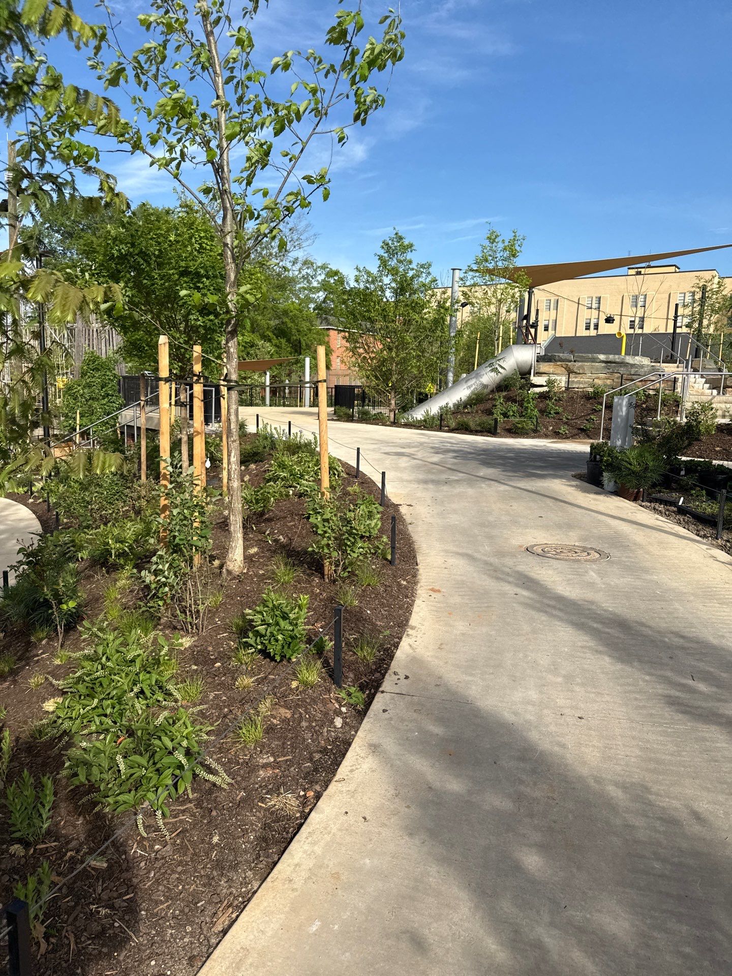 Playground using Mini Mesh by Mccall Commercial Fencing