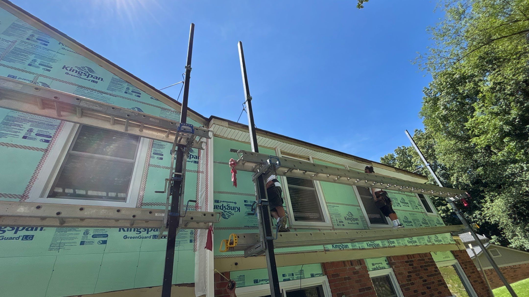 Siding Replacement using Alside Deep Moss by 180 Contractors