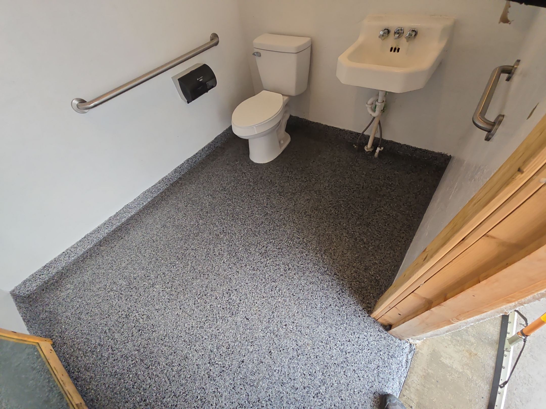 Check it out! Steelwheel Corner gets a new floor! by Elite Floor Solutions