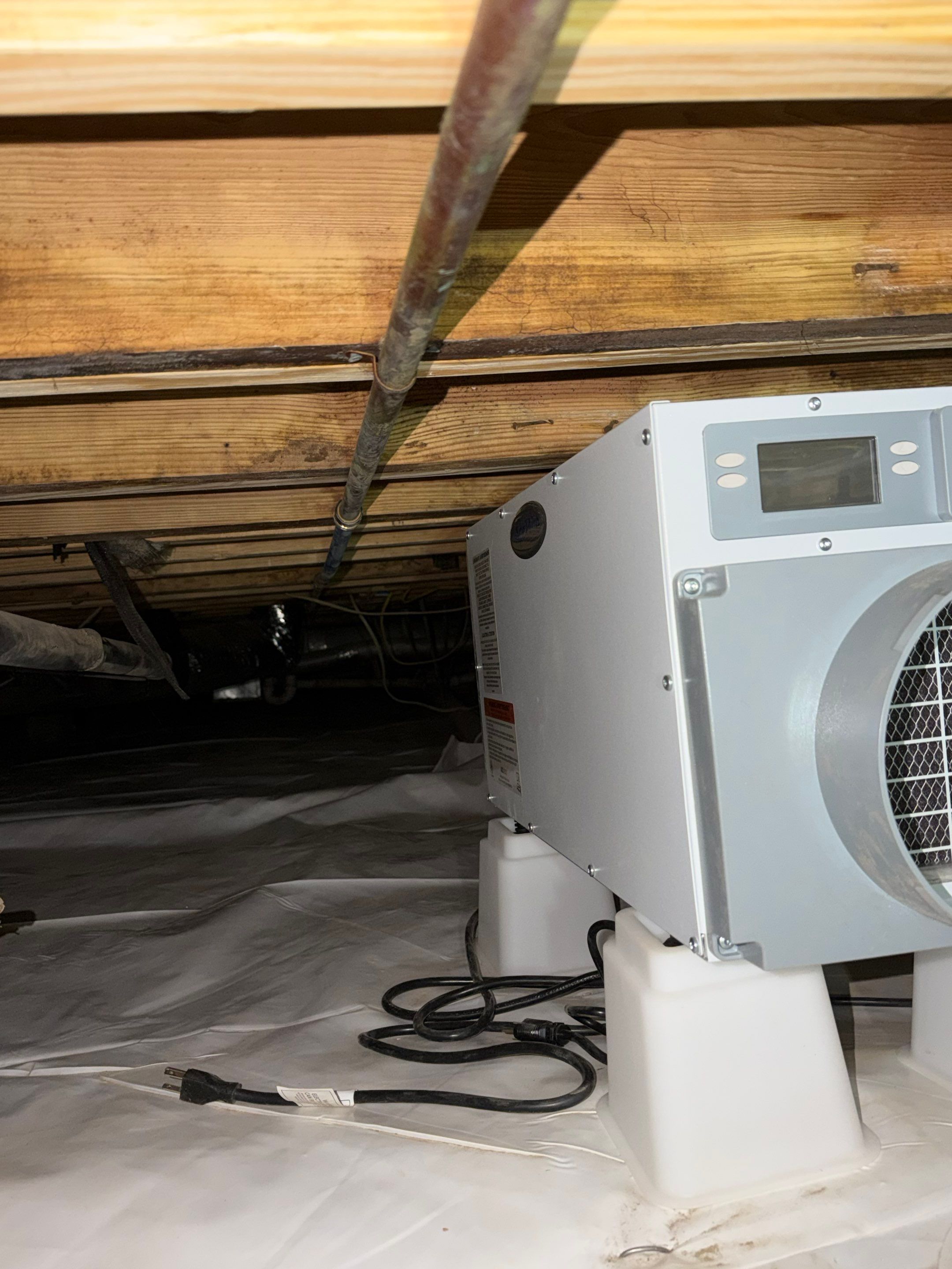 Project in Smithfield by Patriot Crawl Space Repairs