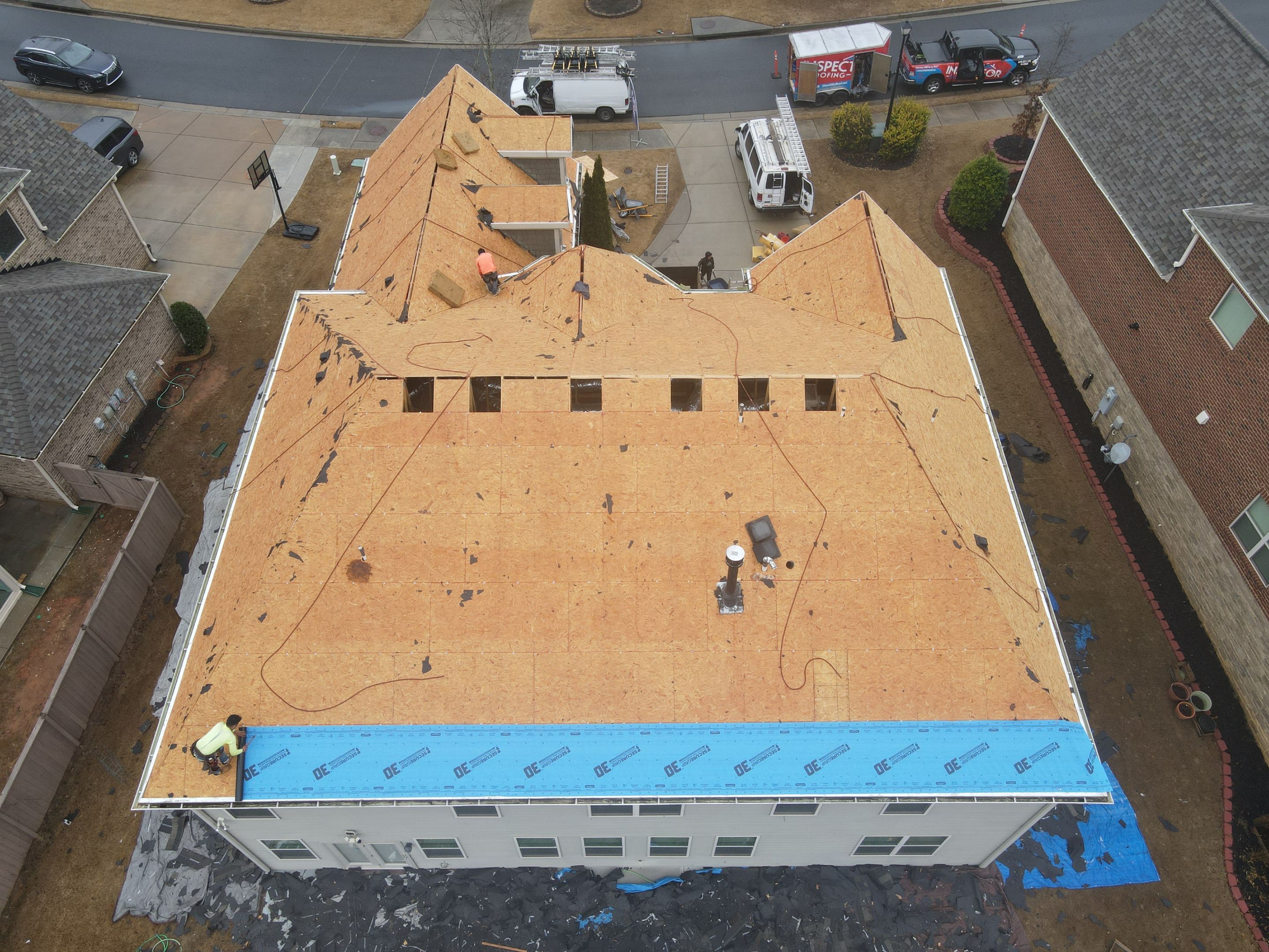 Residential Roofing Installation using Owens Corning by Inspector Roofing and Restoration