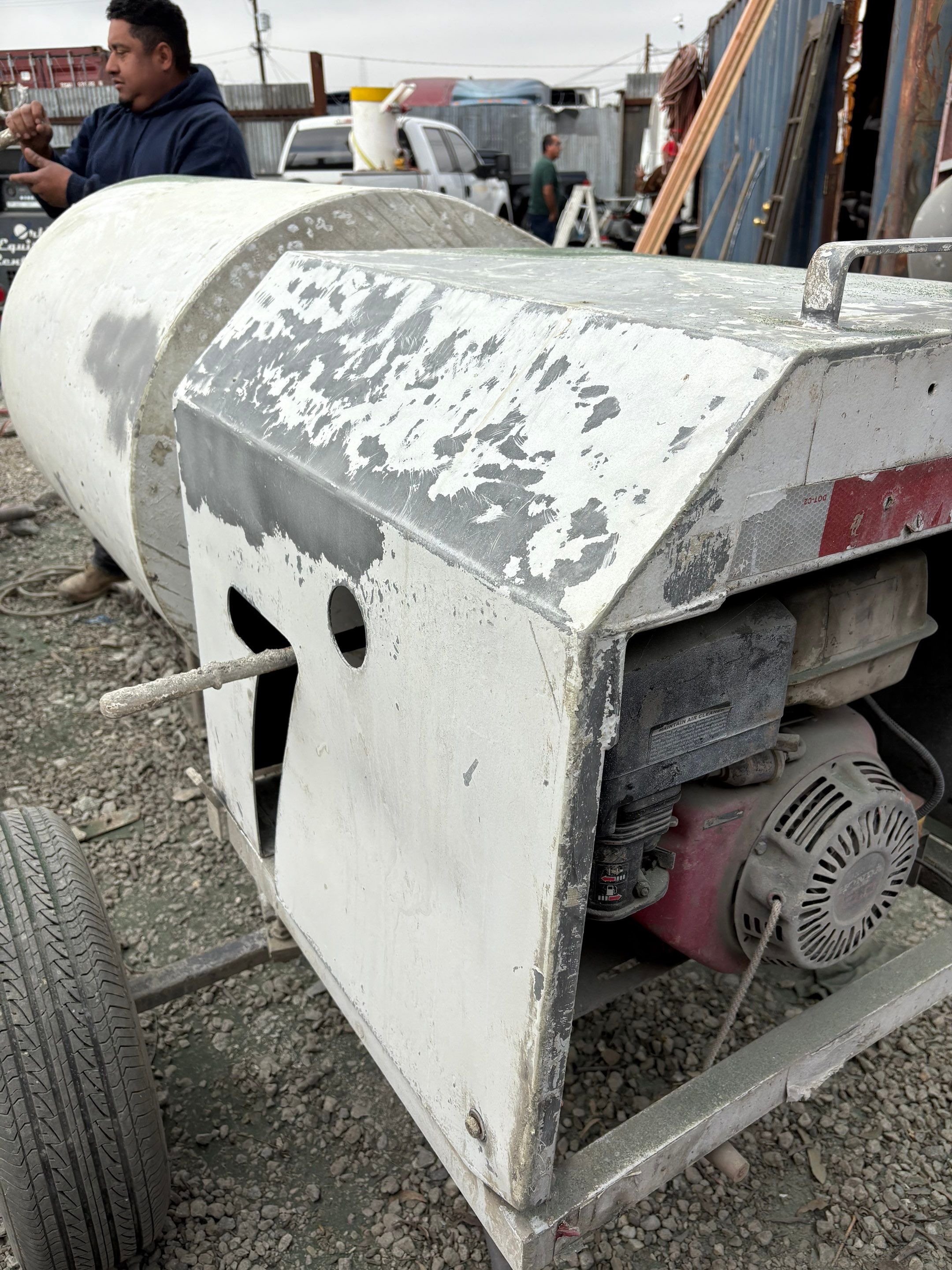 Sandblasting Paint Off Steel Machines In Portland, CA by La Power Washing Inc