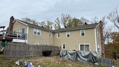 Full Roof Replacement with GAF Roofing System & New Gutters – Duplex Home