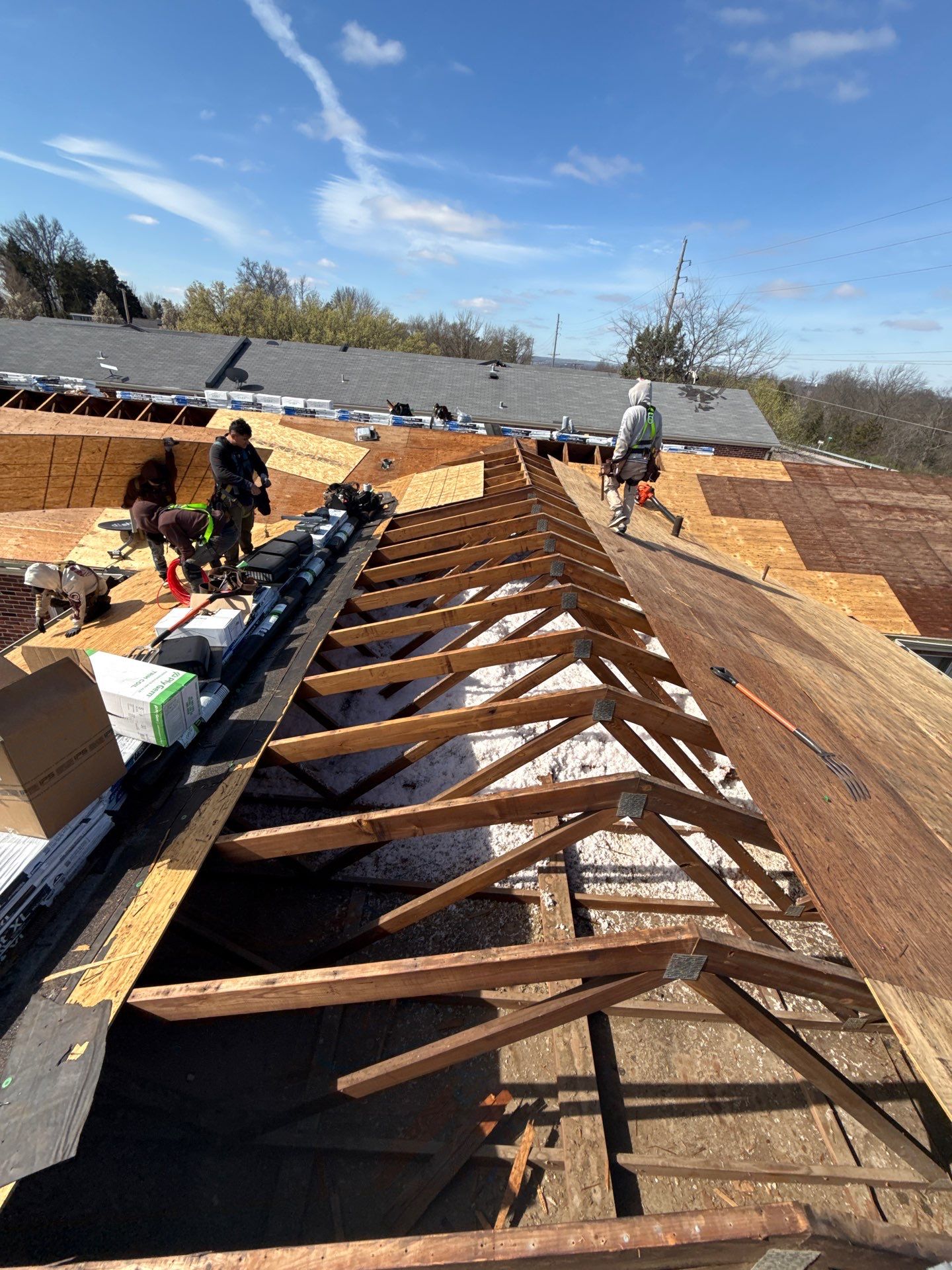 Multi-Unit Roof Replacement and Decking Repair in St. Louis by Acute Roofing And Exteriors 