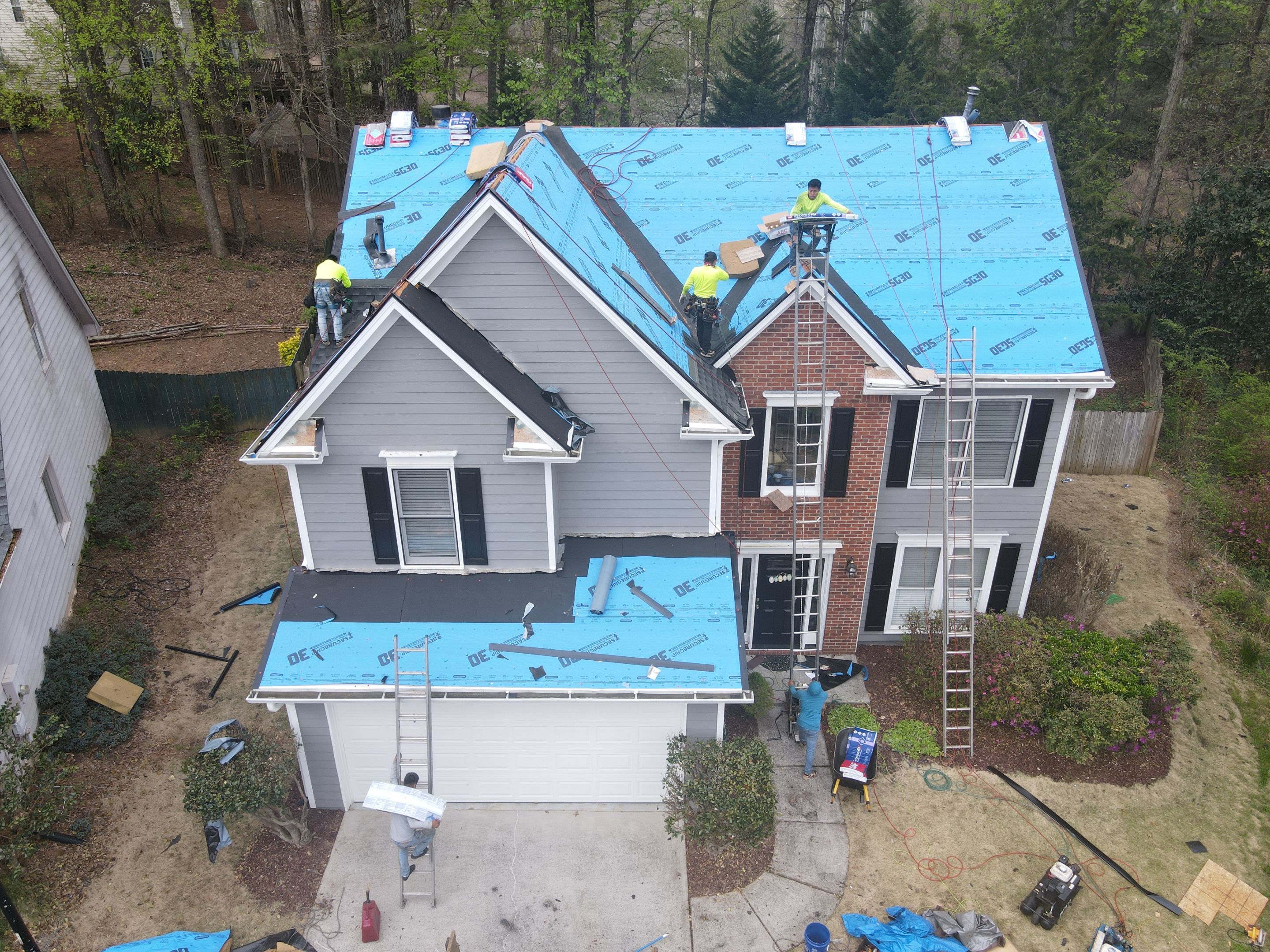 Residential Roofing Installation using GAF by Inspector Roofing and Restoration
