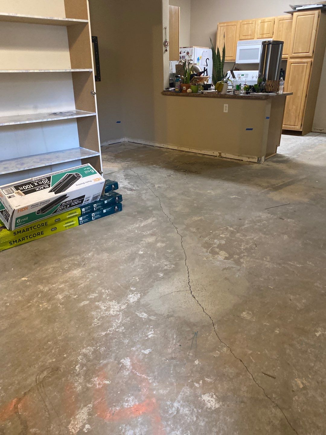 Flood damage renovation by Footprints Floors South Sacramento