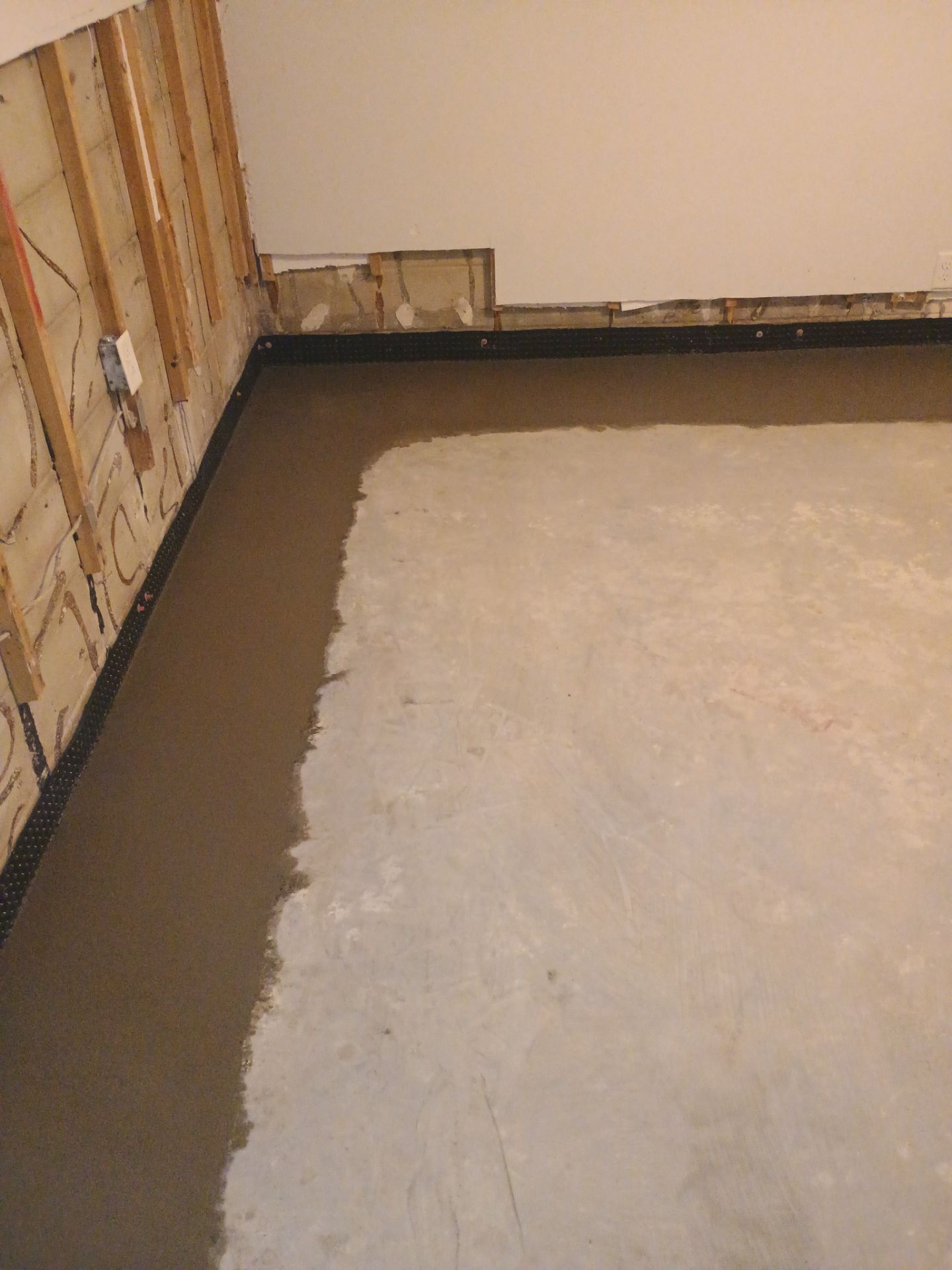 Drain tile for Kael in New Brighton by Waterproofing Northeast