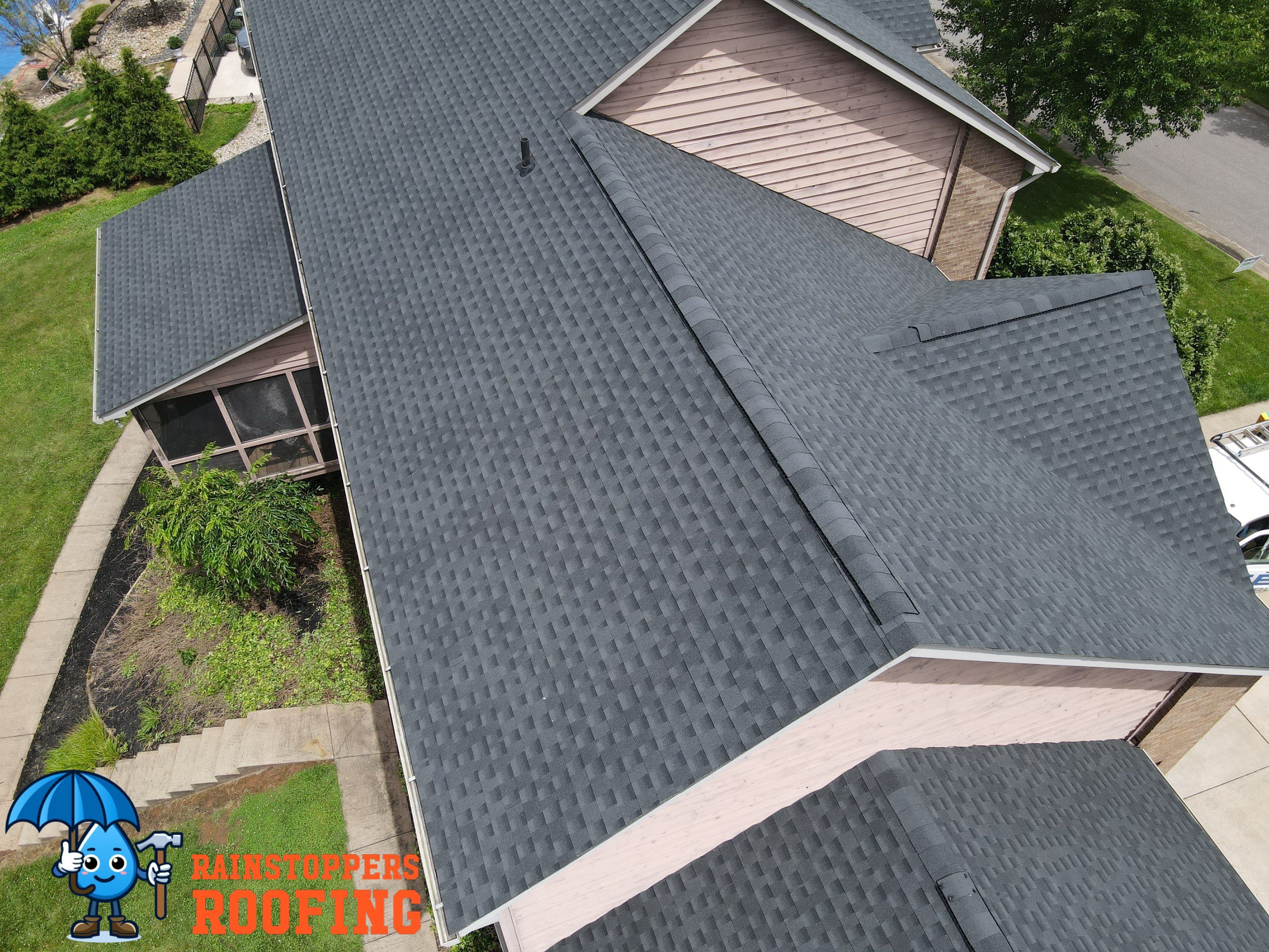 Residential Roofing Installation using GAF Timberline HDZ by Rainstoppers Roofing