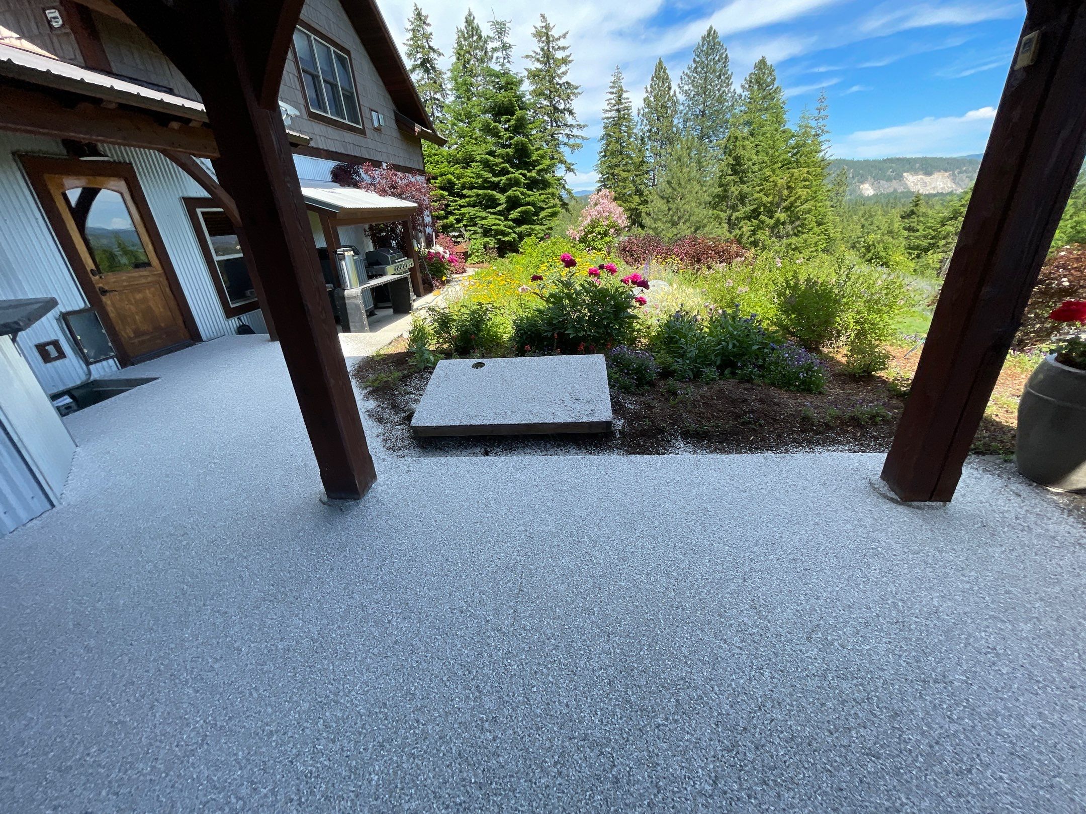 Patio Transformation using Mt Everest by Croc Coatings, LLC