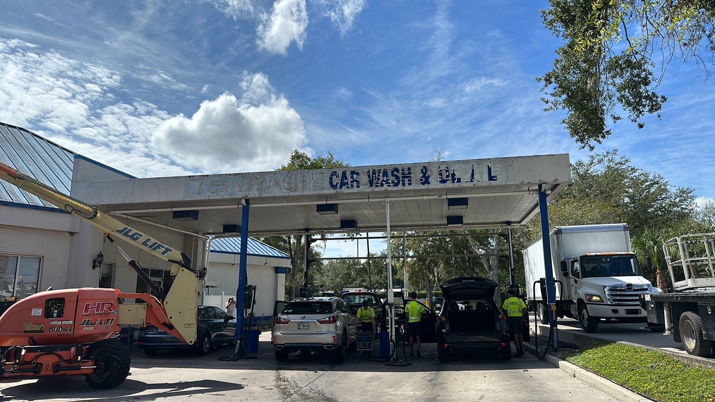 Waters Car Wash Monument Sign and Channel Letters by SignCrafters