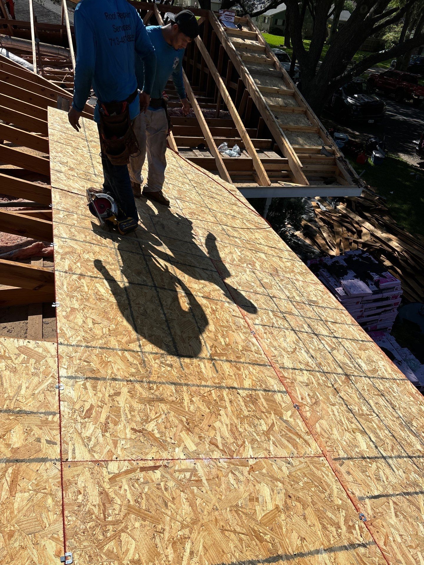Residential Roofing Installation using Owen's Corning Duration (Lifetime) Shingles by Roof Repair Company
