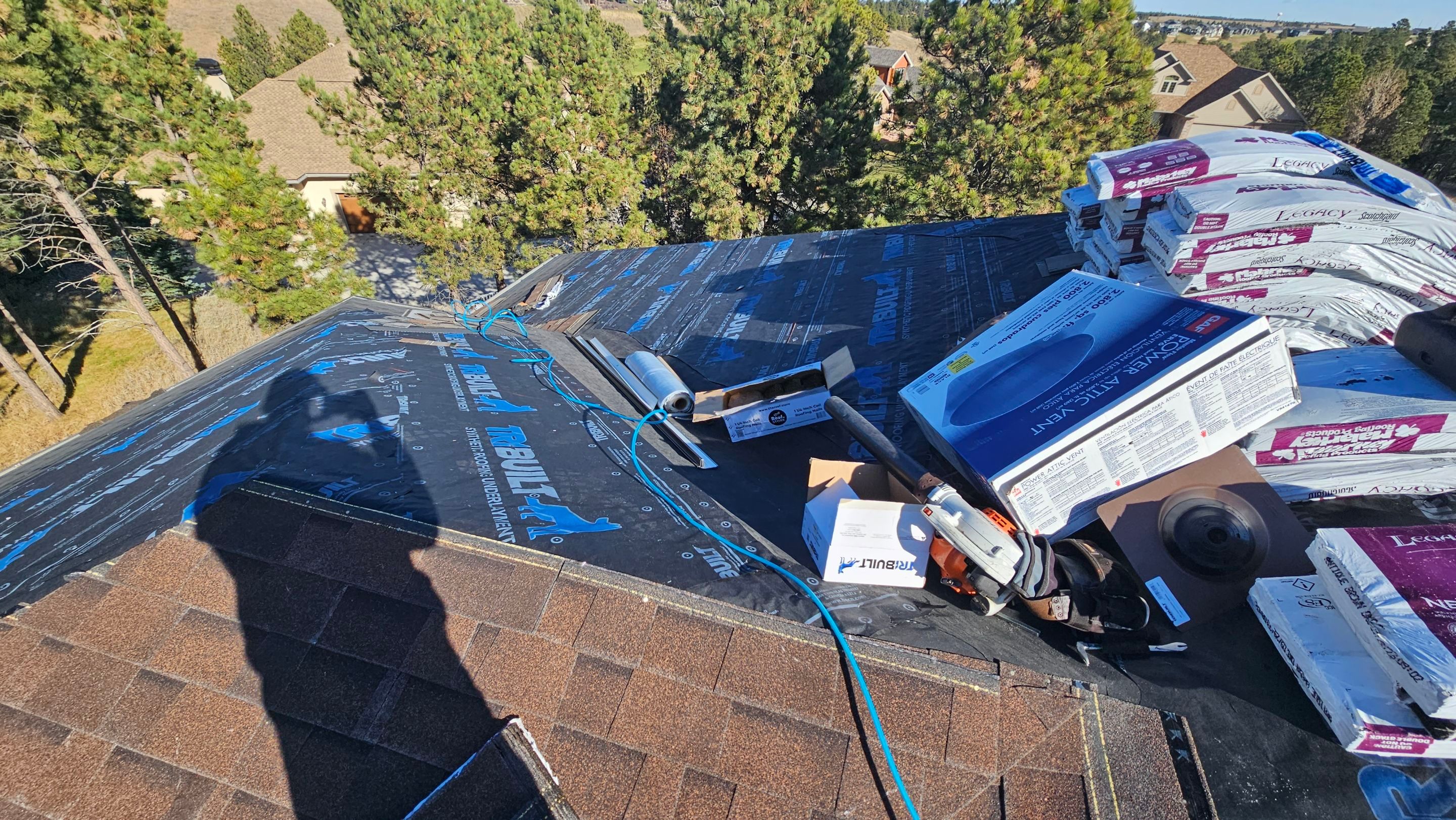 Residential Roofing Installation using Malarkey Shingles by Weather-Tite Exteriors LLC