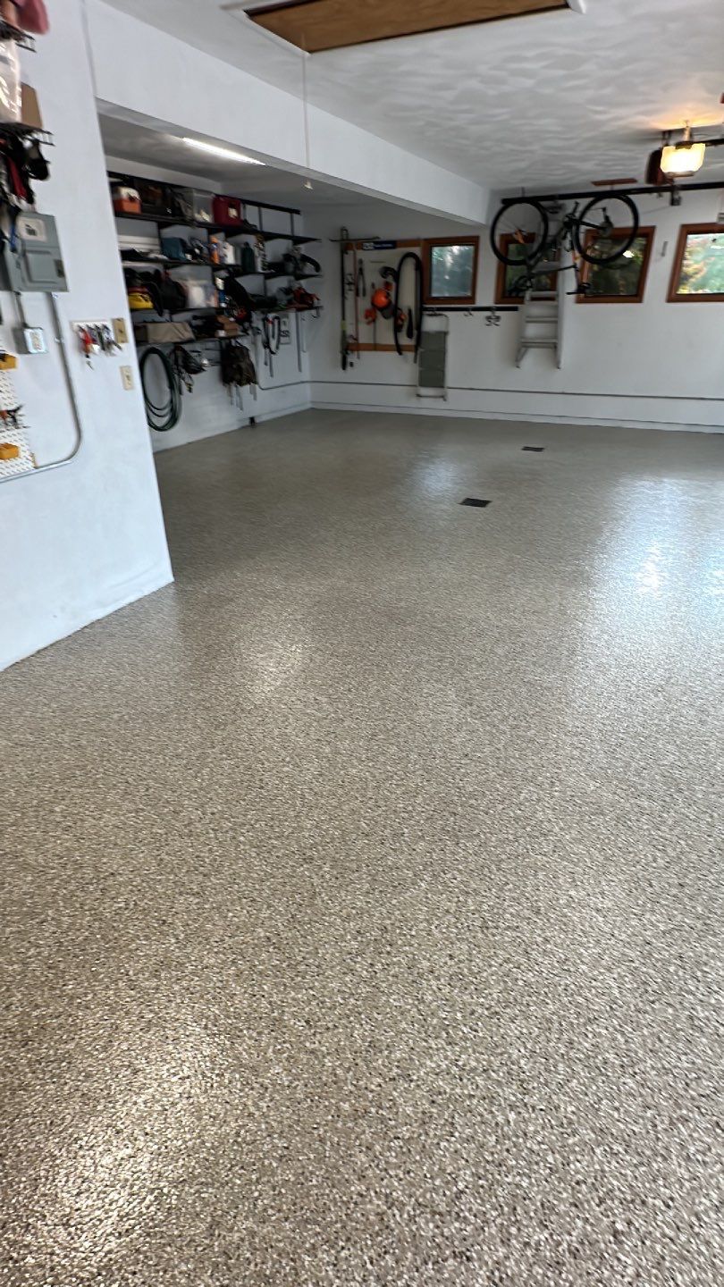 Garage + Porch Project in Pittsburgh by Floors in a Day, Inc