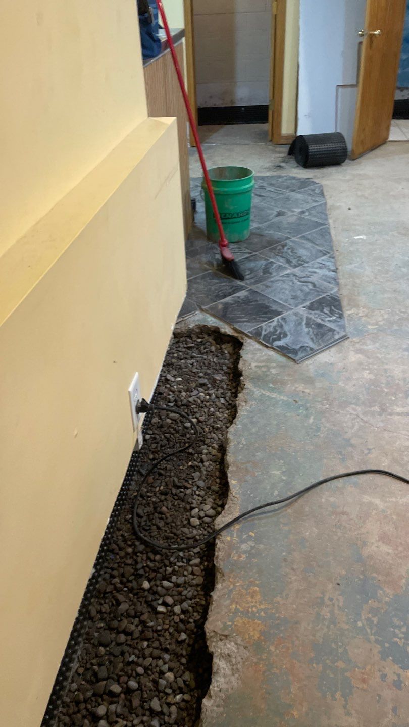 Drain Tile in Columbia Heights by Waterproofing Northeast