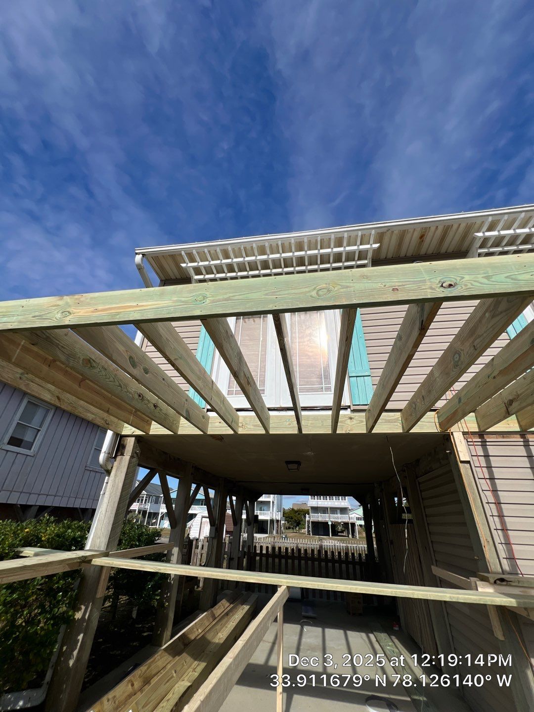 Deck Construction in Oak Island, NC | Coastal Outdoor Living Project by RGR Construction and Roofing, LLC