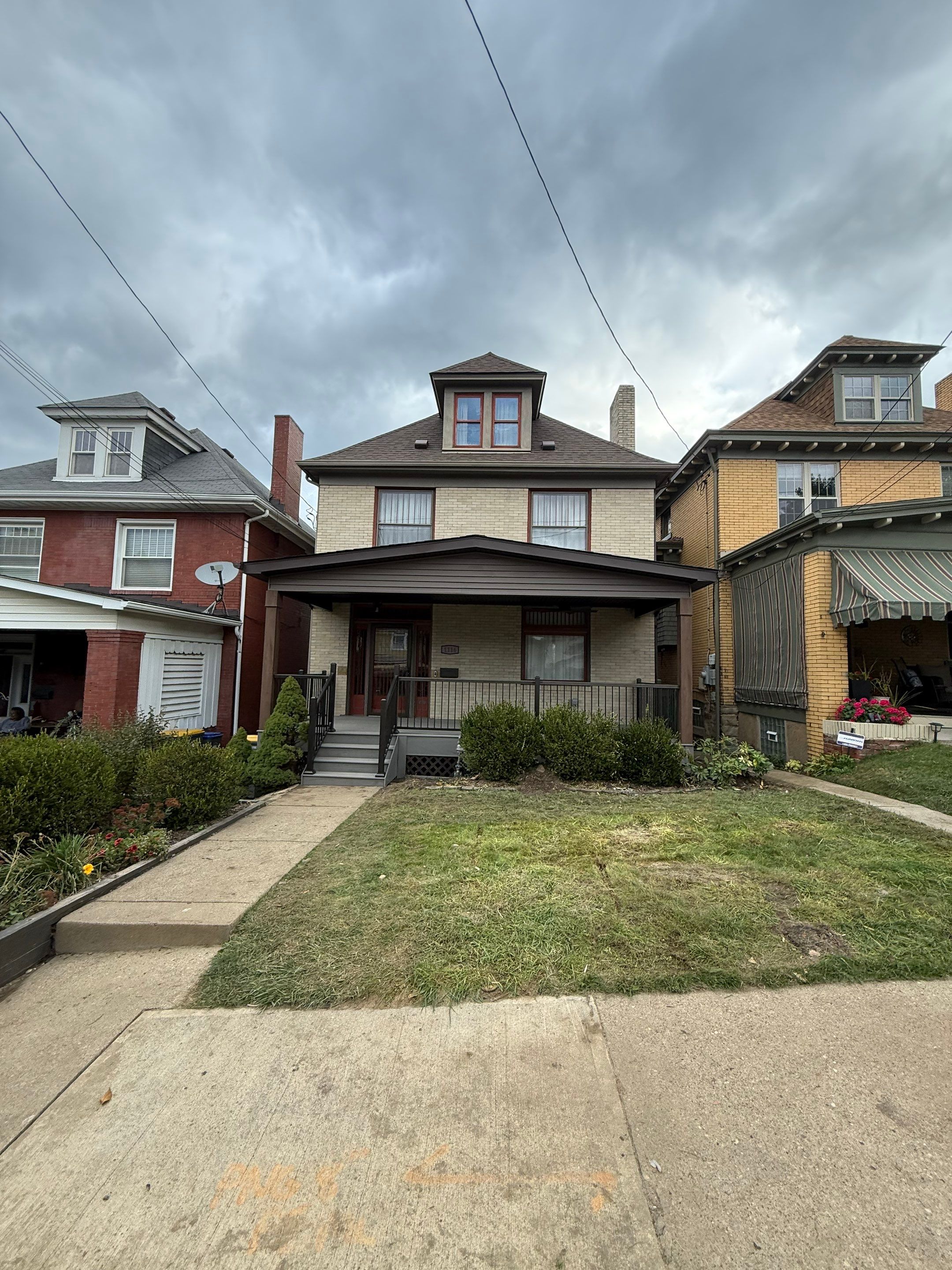 Custom Covered Front Porch Deck Build in Pittsburgh by Cousins Roofing Siding & Decks