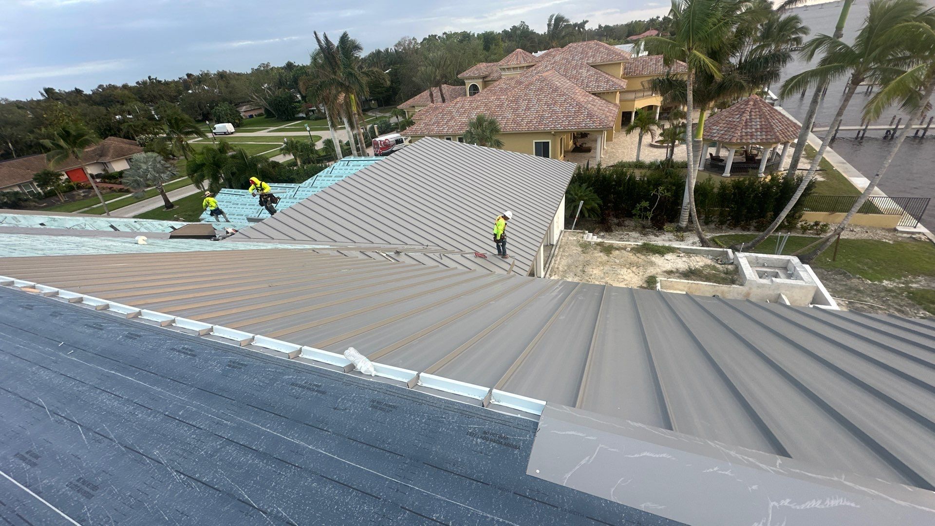 Residential New Construction Metal Installation in Fort Myers by International Roofing