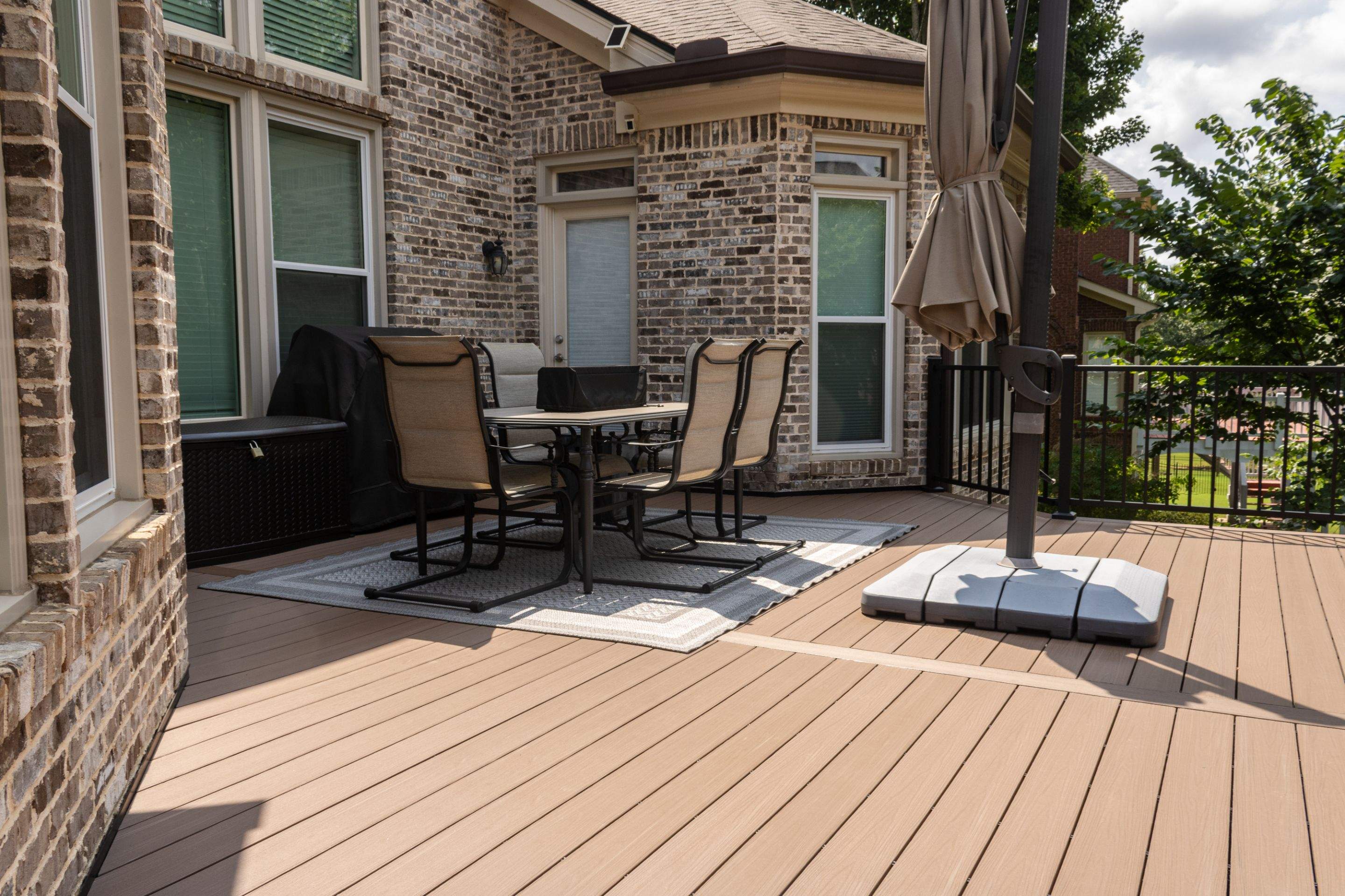 Lawrenceville, GA Deckorators Deck Resurface, Under-Deck, and Trex Deck Lighting Installation by Nelson Exteriors 