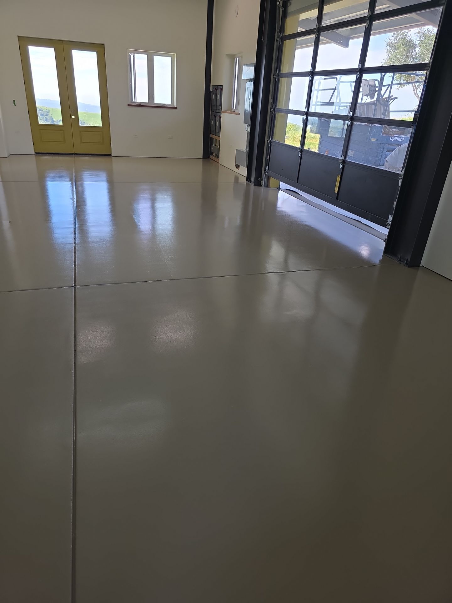 Interior Shop Epoxy Floor Coating with Moisture Barrier in Cambria by MGP Coatings