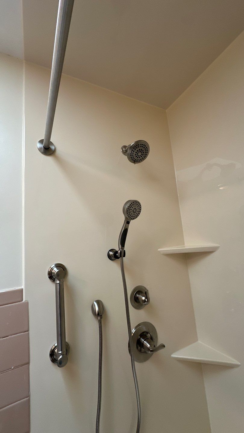 Tub to Walk-In Shower Conversion in Longmeadow, MA  by Yankee Home Improvement
