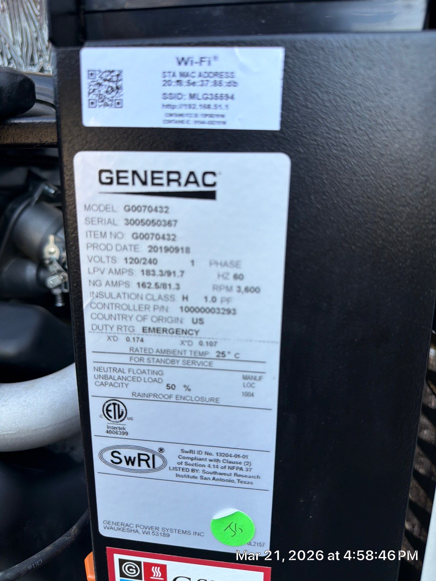 Generac Standby Generator Tune-Up & Battery Replacement on Two Units – Harvard, IL | GSHA Services, LTD by GSHA Services LTD